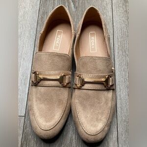 Yoki Women’s Chalsie-15 Beige Brown Loafer